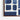Indigo Depths Abstract Canvas Framed Canvas (Walnut) / 48 x 32