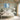 Azure Brushstrokes of Modern Serenity Framed Canvas (Walnut) / 32 x 24