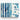 Azure Brushstrokes of Modern Serenity Canvas Wrap / 48 x 32