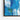 Azure Brushstrokes Ocean Depths Framed Canvas (Black) / 32 x 48