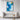 Azure Brushstrokes Ocean Depths Framed Canvas (Black) / 18 x 24