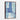 Tranquil Blues Geometric Serenity Framed Canvas (Walnut) / 32 x 48