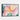 Blossoming Embrace: Vibrant Floral Impression Framed Canvas (Black) / 48 x 32