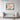 Blossoming Embrace: Vibrant Floral Impression Framed Canvas (Black) / 48 x 32