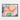 Blossoming Embrace: Vibrant Floral Impression Framed Canvas (Walnut) / 48 x 32