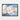 Gentle Blossoms on Azure Canvas Framed Canvas (Black) / 30 x 20