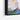Gentle Blossoms on Azure Canvas Framed Canvas (Black) / 24 x 18