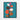 Vivid Whimsy on Teal Canvas Framed Canvas (Black) / 30 x 40