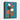 Vivid Whimsy on Teal Canvas Framed Canvas (Black) / 11 x 14