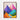 Colorful Abstract Mountain Journey Framed Canvas (Walnut) / 32 x 48