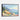 Vibrant Lakeside Impressionist Vista Framed Canvas (Black) / 10 x 8