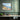 Vibrant Lakeside Impressionist Vista Framed Canvas (Walnut) / 48 x 32