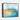 Serene Mountain Reflections in Blue Framed Canvas (Black) / 48 x 32