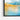 Serene Mountain Reflections in Blue Framed Canvas (Black) / 48 x 32