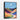 Vibrant Serenity of Geometric Hills Framed Canvas (Black) / 24 x 32