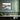 Serene Abstract Lake Reflections Framed Canvas (Black) / 48 x 32
